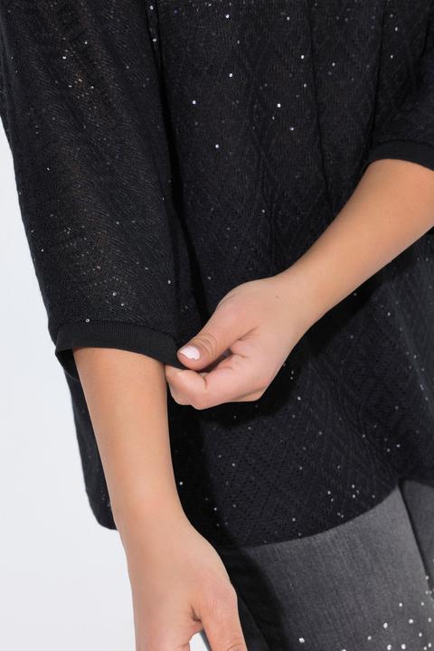 Produktbild Angel of Style Pullover, Loose Fit, Lochstrick, Fledermaus-halbarm (54, 56)