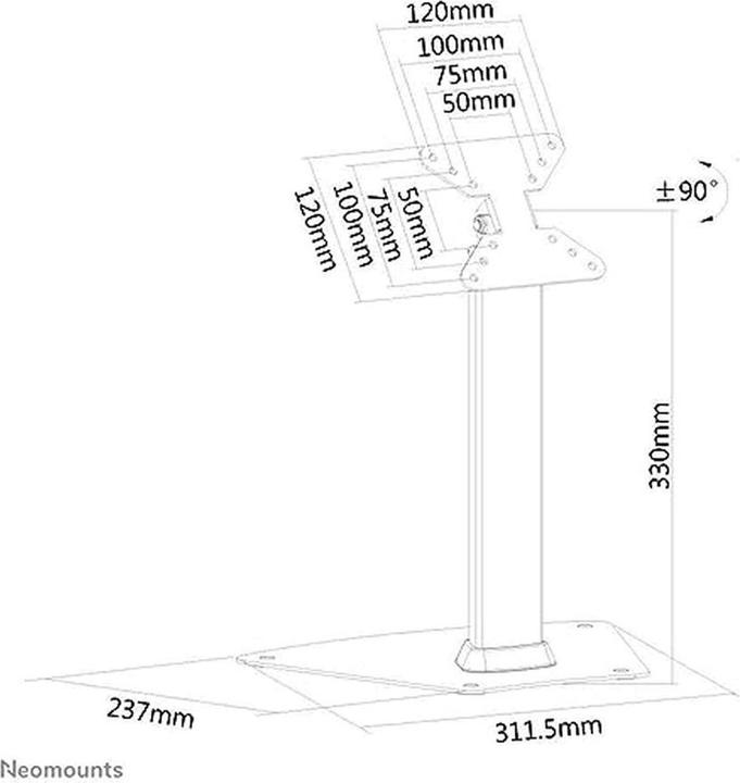 Image du produit Neomounts FPMA-D1500SILVER (Tables, 32", 10 kg)