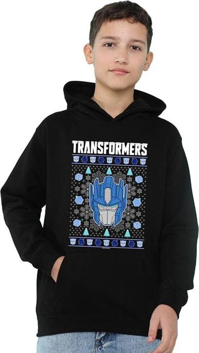 Image du produit Transformers - Sweat à capuche Noël OPTIMUS PRIME UGLY - Enfant (128)