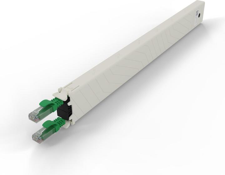 Immagine prodotto PATCHBOX uno / Cassetta / 8RU / Cat 6A, UTP, 0,8 m, blu (U/UTP, CAT6a, 0.80 m)