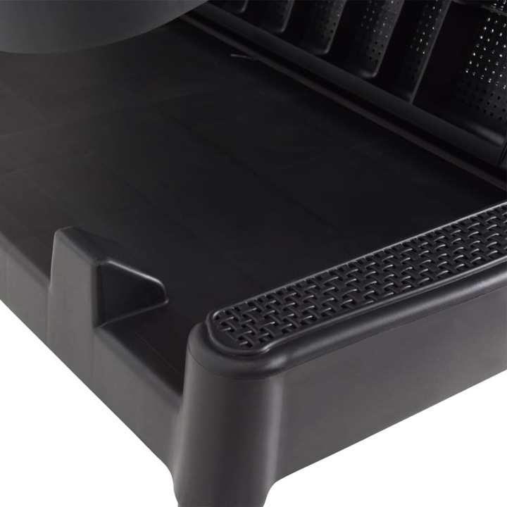 Actual product image VidaXL Sonnenliege Anthrazit 186x60x29 cm PP,Farbe: Anthrazit (186 cm)