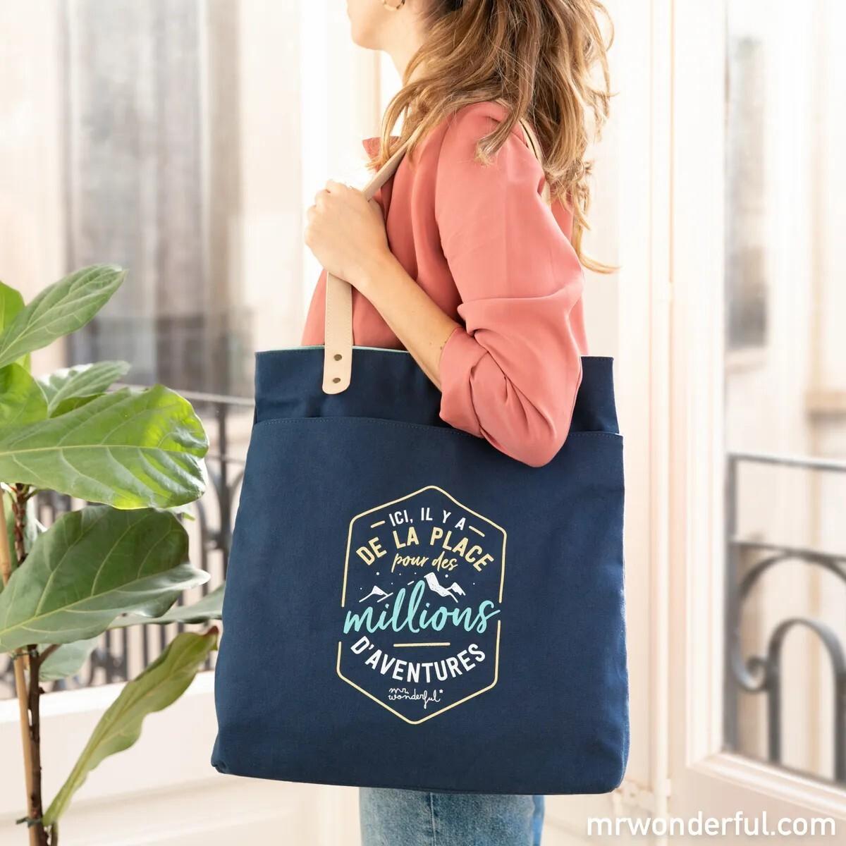 Mr. Wonderful, Tasche, tote bag - hier gibt es platz für, Grün