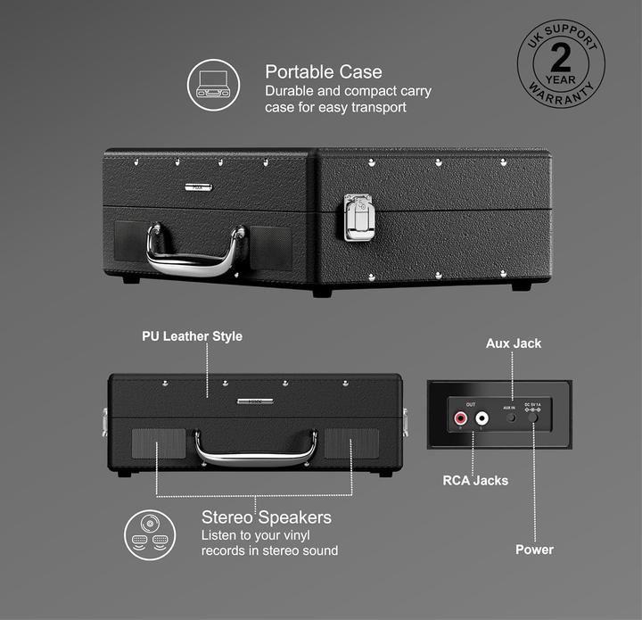 Image du produit Mixx Revival 55 Stereo Vinyl Record Deck schwarz (Manuel)