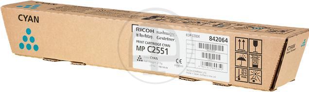 Actual product image RICOH Toner HY cyan 842468 MP C2551 9500 pages (C)