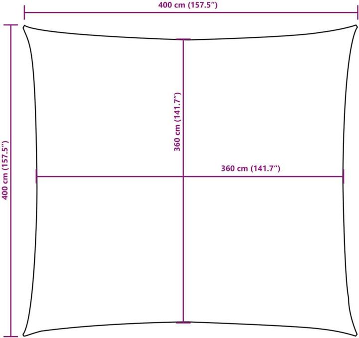 Produktbild vidaXL Sonnensegel (400 x 400 cm)