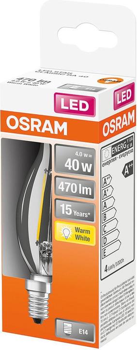 Productafbeelding Osram Ster BA40 (E14, 4 W, 470 lm, 6 x, E)