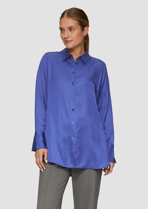 Produktbild S.Oliver Bluse Longbluse aus Viskosesatin mit Metallknöpfen (46)