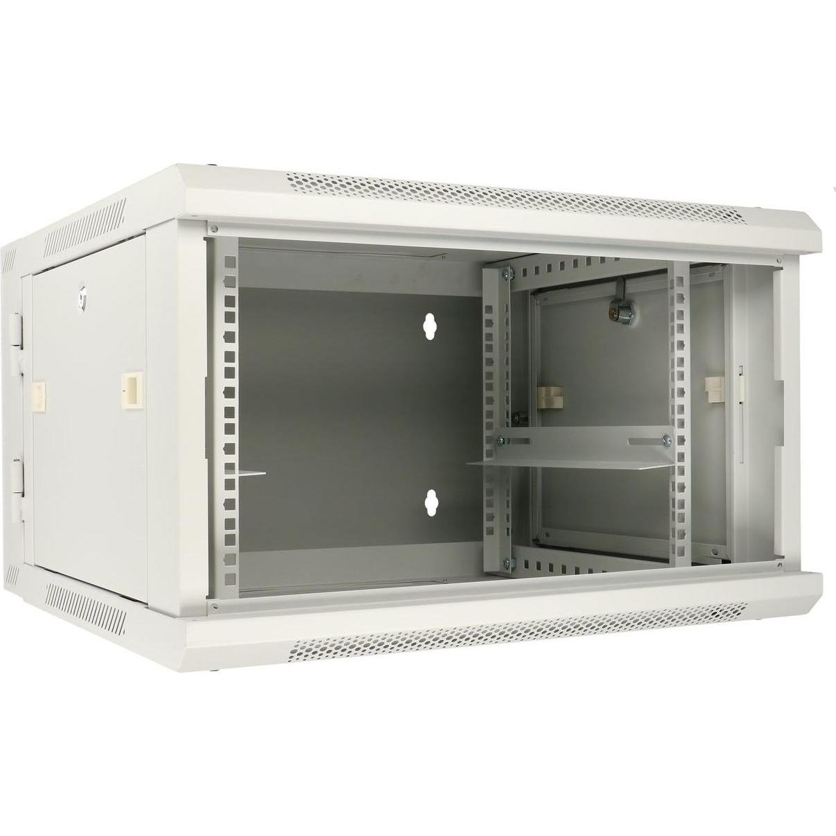 Extralink EX.12936 Rack 6U Scaffale montato a parete (6 HE, Rack da 19 pollici), Armadio rack, Grigio