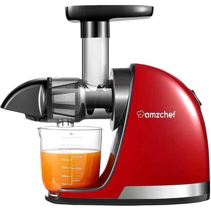 Thumbnail - Amzchef Slow Juicer 1501-RD (Red), Entsafter, Rot