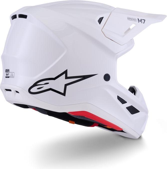 Produktbild Alpinestars Helmet Sm7 Solid White (56 cm, S)