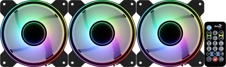 Actual product image AeroCool Mirage 12 ARGB Pro Computer Case Cooling Kit 12 cm Black (120 mm, 3x)