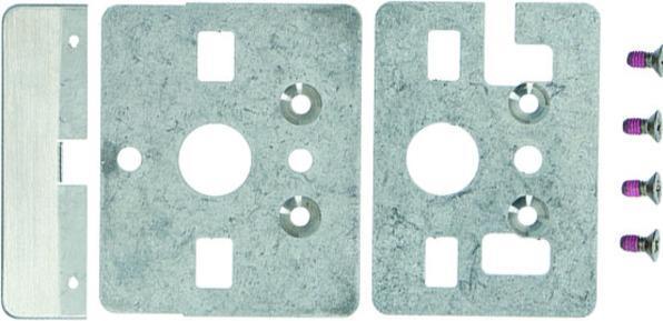 Immagine prodotto MSL Set di montaggio in legno INOX per barre di spinta eBar (Set di porte)