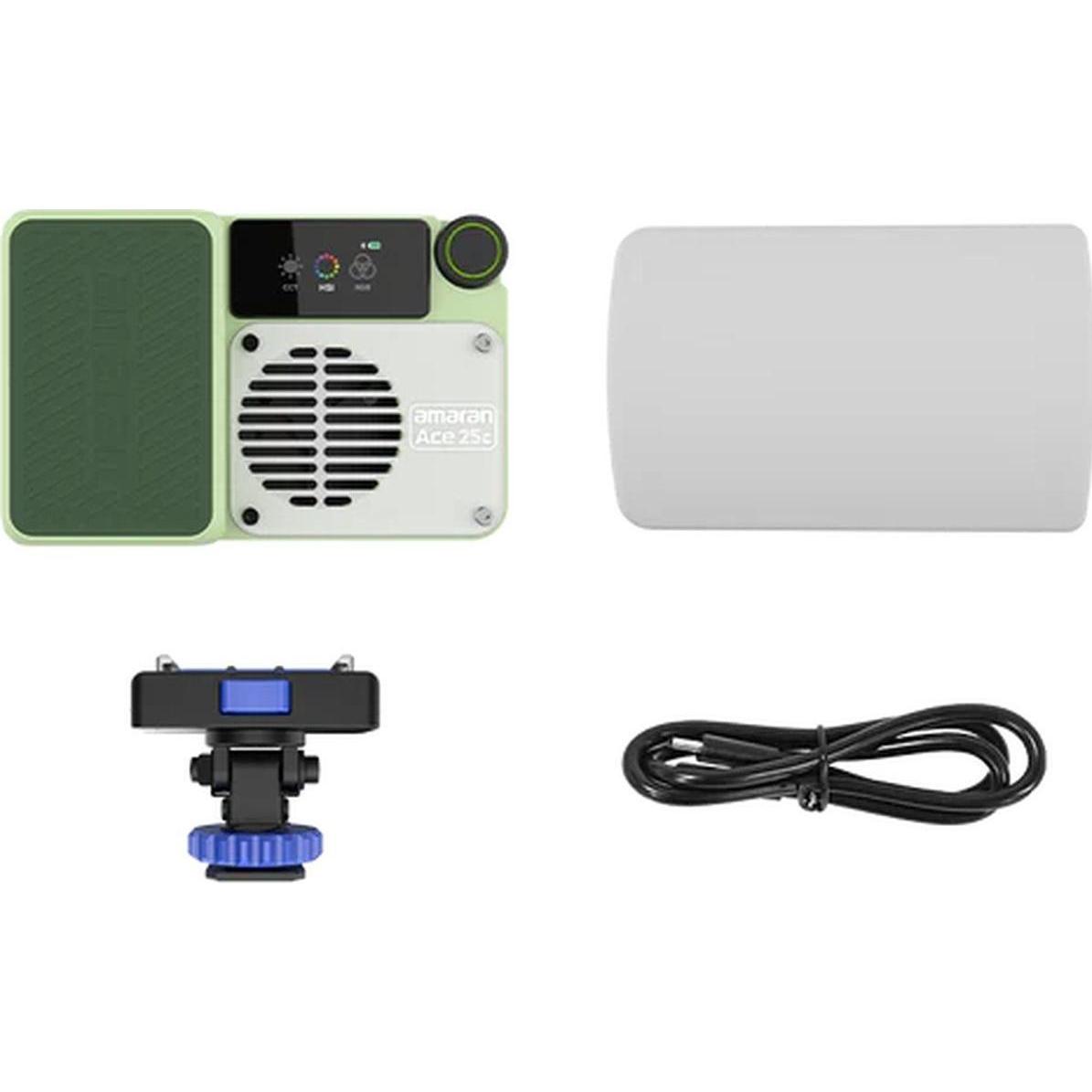 Amaran Asso 25c Verde (Videocamera), Luce continua, Verde
