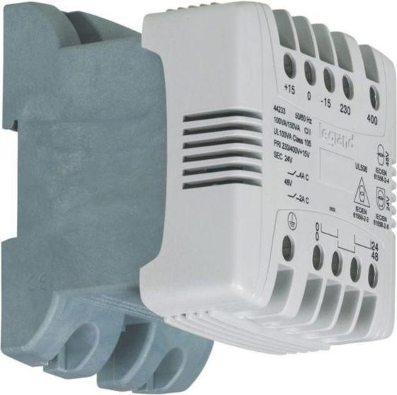 Actual product image Legrand 40VA DIN Rail Transformer, 215V ac, 230V ac, 245V ac, 385V ac, 400V ac, 415V ac Primary, 24V
