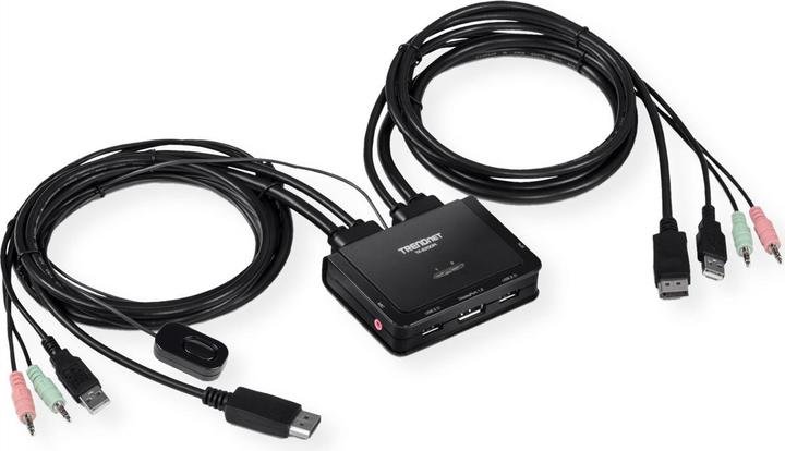 Immagine prodotto Trendnet Switch tastiera/video/mouse (KVM) TK-220DPI Nero