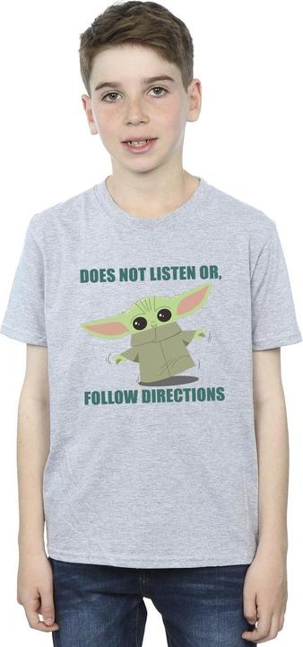 Produktbild Star Wars The Mandalorian Grogu Does Not Listen TShirt Jungen (152, 158)
