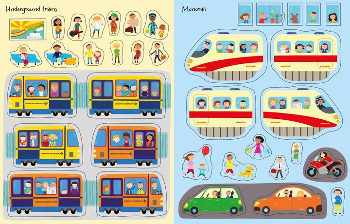 Actual product image First Sticker Book: Trains (80 Sticker)