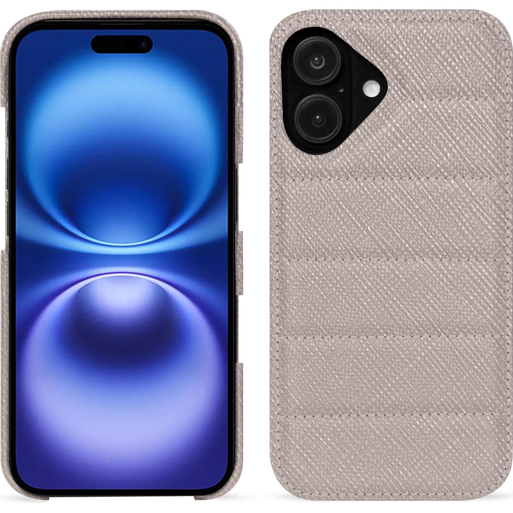 Noreve Lederschutzhülle (Apple iPhone 16), Smartphone Hülle, Beige