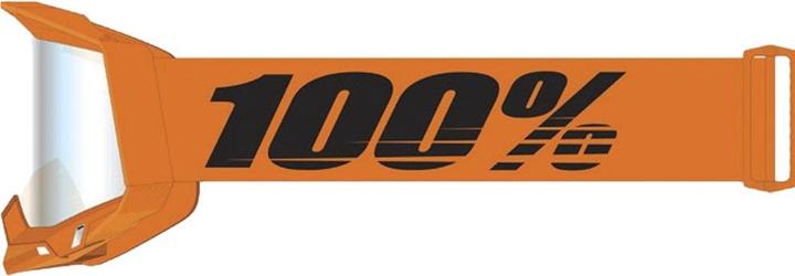 Actual product image 100% Racecraft 2 Goggle (Neon Orange, Black, Mirror Silver Flash)