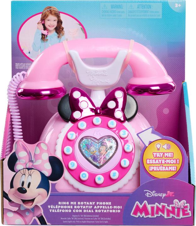 Actual product image Just Play Disney Junior Minnie Mouse Ring Me Spieltelefon, Wählscheibe, Lichter- und Soundeffekte, K