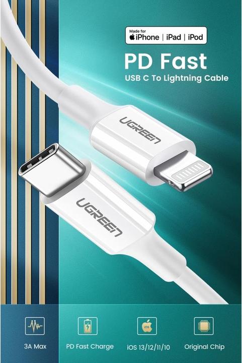 Produktbild Ugreen MFi -C auf -Ladekabel (1 m, USB 2.0, 18 W)