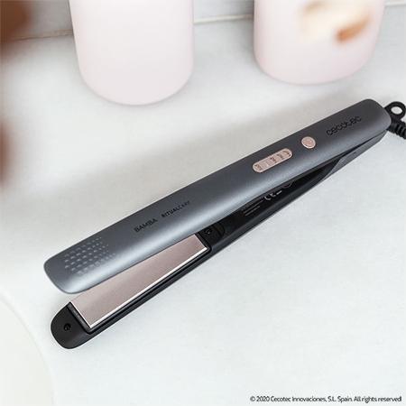 Actual product image Cecotec Hair Straightener 890 Titanium with Titanium Plates Temperature Setting 140-200 ºC Automatic Shutdow (Straightening iron)