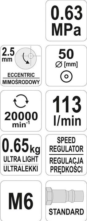 Image du produit Yato YT-09730 (Ponceuse excentrique)