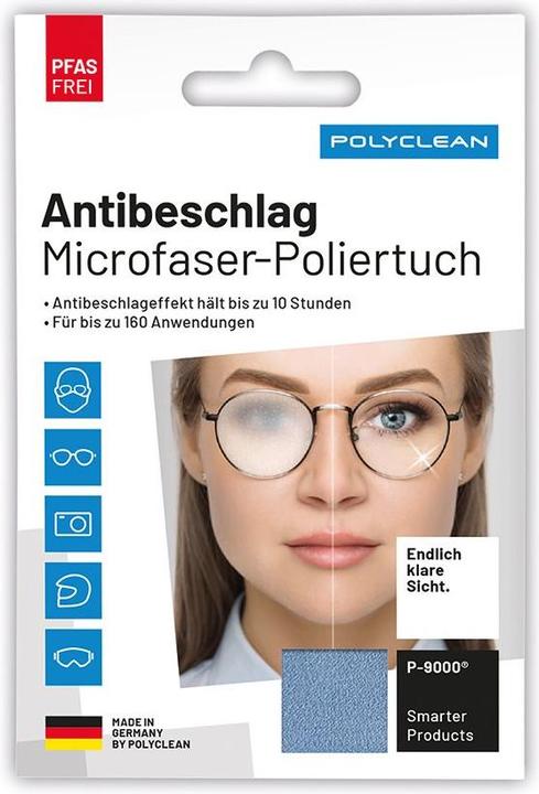 Image du produit Polyclean Antibeschlag Microfaser Poliertuch 10 Stunden 160 Anwendungen