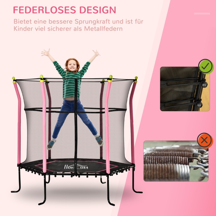 Produktbild Homcom Trampolin mit Sicherheitsnetz (162 cm)
