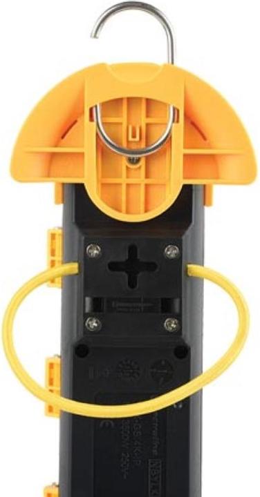 Image du produit Perel Steckdosenleiste, 4 Klappdeckel, 4 Schutzkontakt-Steckdosen, Kabelaufbewahrungssystem, Haken (4x, 3 m)