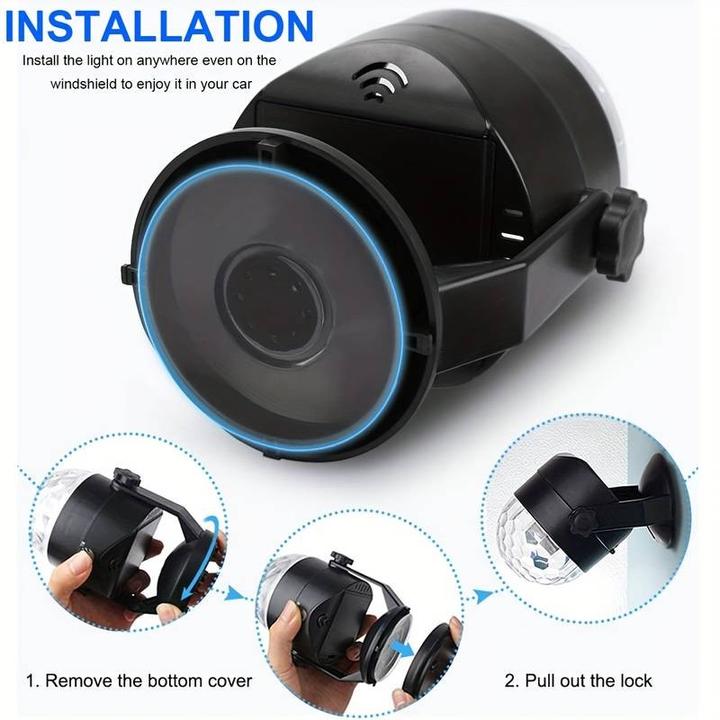 Actual product image ASMI LED Mini Sound Disco Party Light
