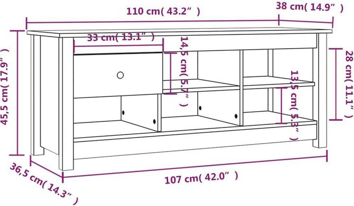 Immagine prodotto vidaXL Schuhschrank (110 x 38 x 45.50 cm)