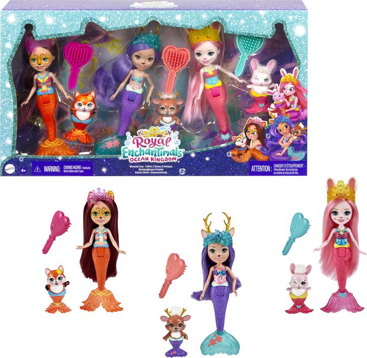 Actual product image Enchantimals Mermaids dolls set of 3