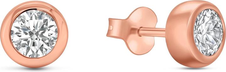 Immagine prodotto Brilio Argento - Orecchini senza tempo in bronzo con zirconi trasparenti EA334R