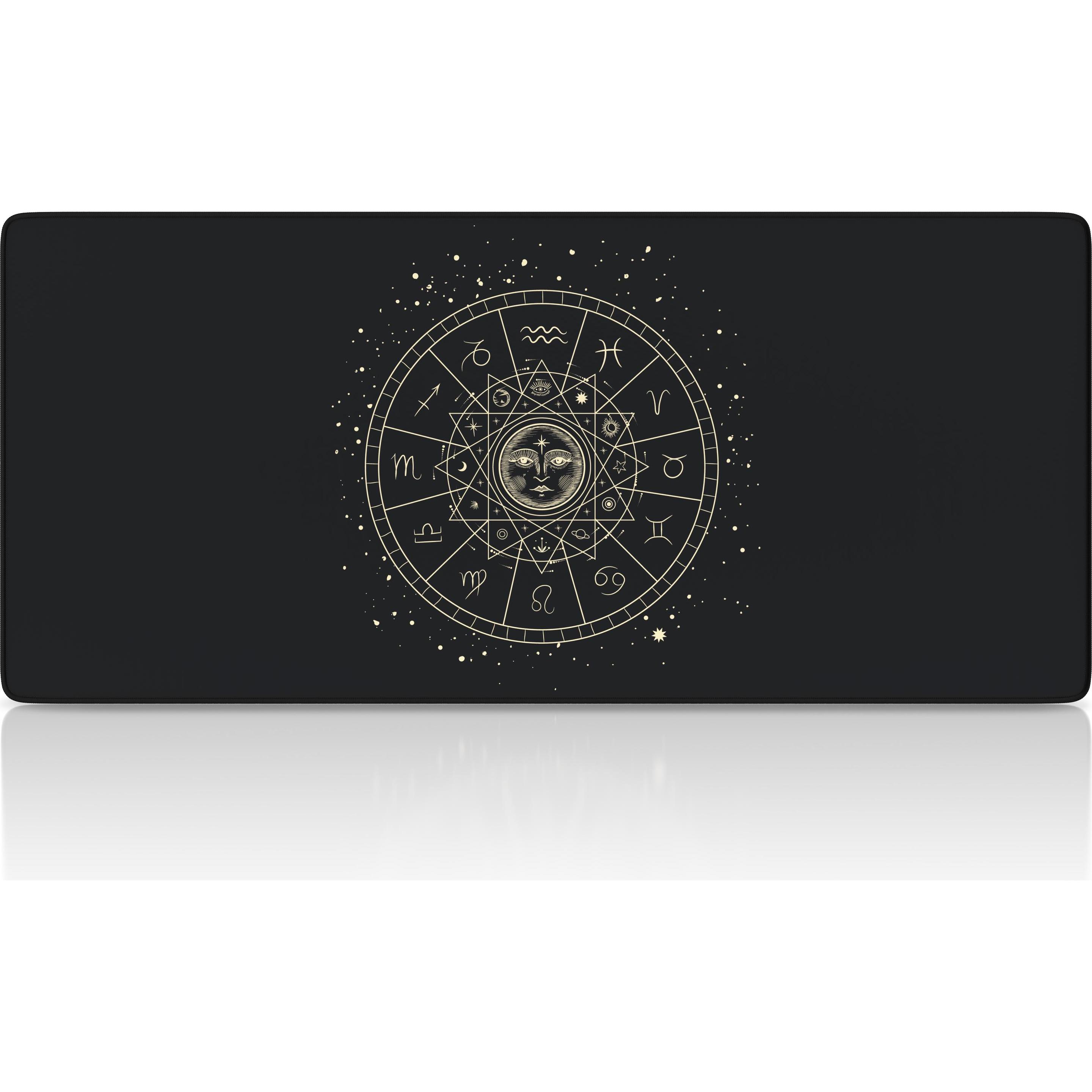 Titanwolf Gaming Mauspad, 900 x 400mm XXL Mausmatte, verbessert Präzision & Geschwindigkeit, Zodiac (XXL), Mausmatte, Sc...