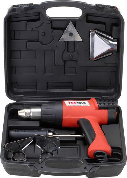 Actual product image Tecmix Digital hot air gun with ergonomically shaped soft handles
