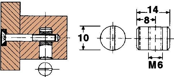 Produktbild Werkstarck Rundmuttern (M6)