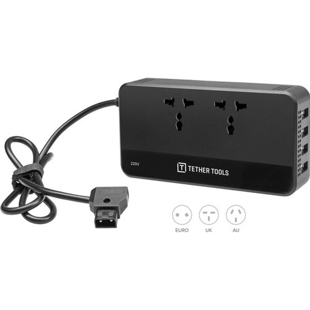 Tether Tools D-Tap in loco (Caricatore), Accessori video, Nero