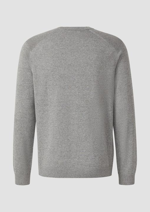 Produktbild s.Oliver Strickpullover Pullover aus Moulinéstrick mit Crew Neck und Raglanärmeln (S)