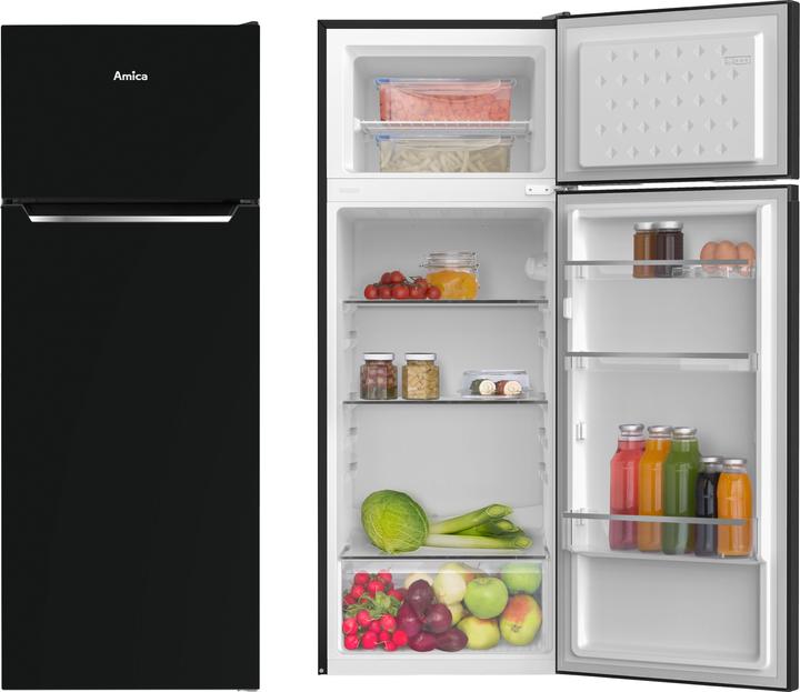 Produktbild Amica Kühl- und Gefrierkombination DT 374 160 SW BxHxT 54 x 144 x 55 cm Kühlteil 170 l Gefrierteil 2 (211 l)