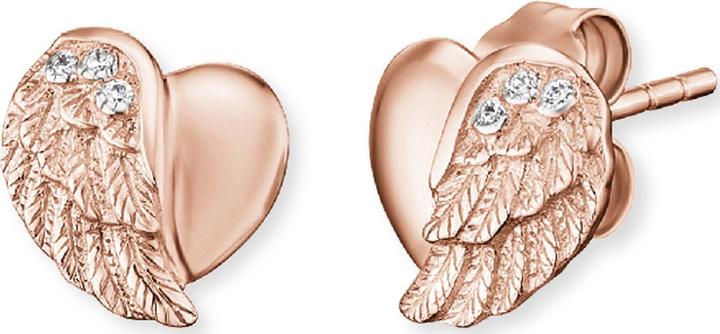 Produktbild Engelsrufer Ohrstecker Herzflügel Rosé Gold (925er Silber)