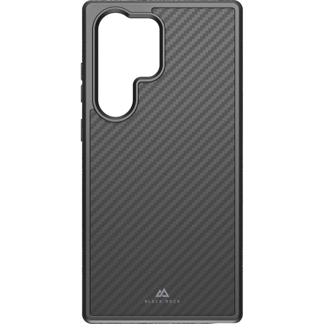 Black Rock Robust Carbon (Samsung Galaxy S23 Ultra), Smartphone Hülle, Schwarz