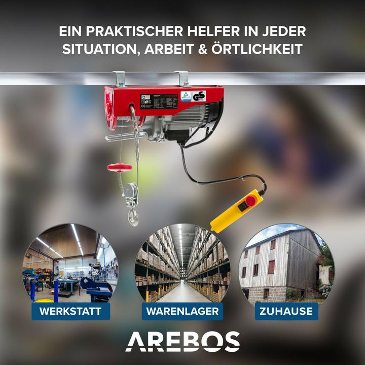 Image du produit Arebos Treuil électrique 200/400 kg
