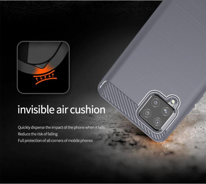 Actual product image Cadorabo TPU Ultra Slim carbon stainless steel Combi Cover (Samsung Galaxy A42 5G)