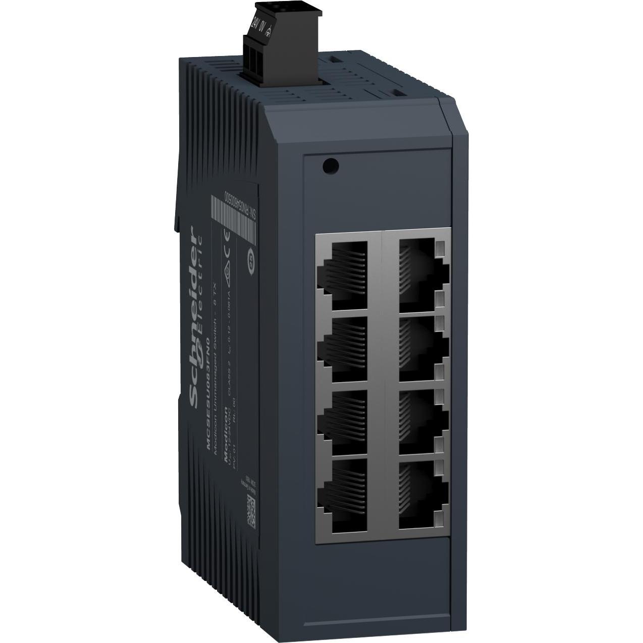 Schneider Electric Unmanaged Switch 8TX 10/100Mbps (8 Ports), Netzwerk Switch