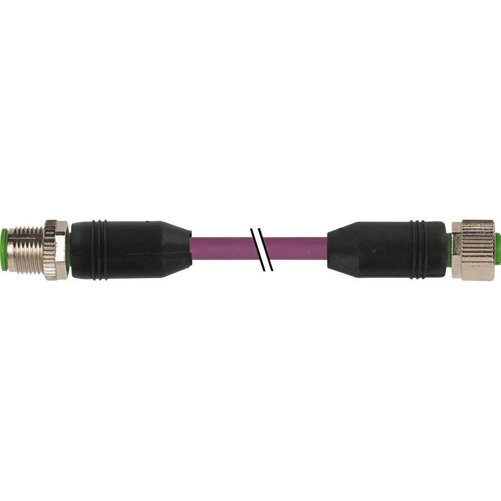 Murr Elektronik 7000-40531-8030300 Sensor-/Aktor-Steckverbinder, konfektioniert, Elektronikkabel + Stecker, Violett