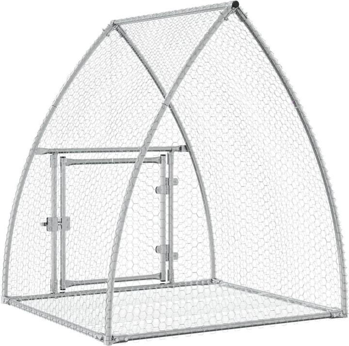 Produktbild vidaXL Klatka dla królików, srebrna, 100x105x120cm, stal galwanizowana