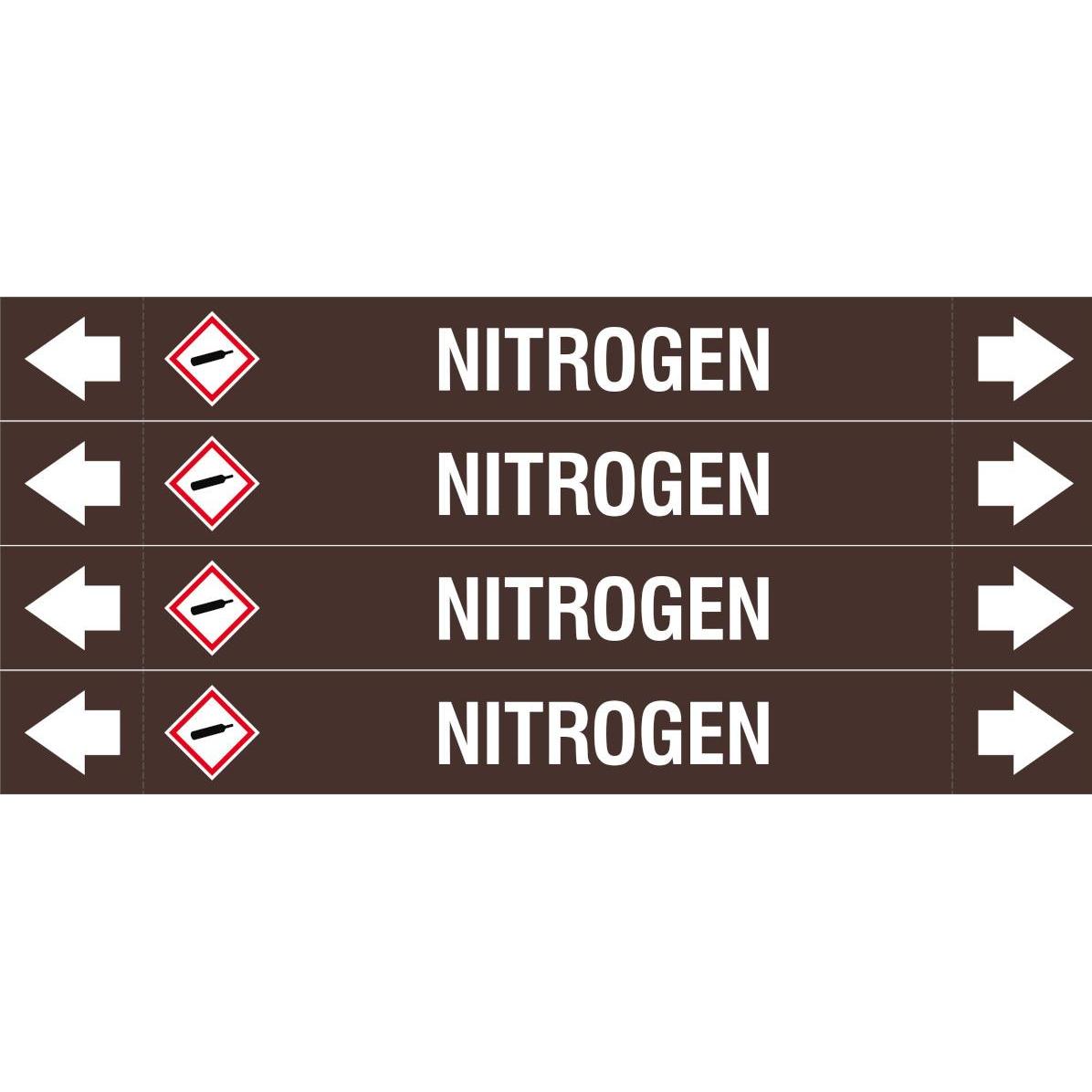 Brady ASME - Rohrmarkierer - Nitrogen (ASMEPM-26X230MM-NITROGEN)