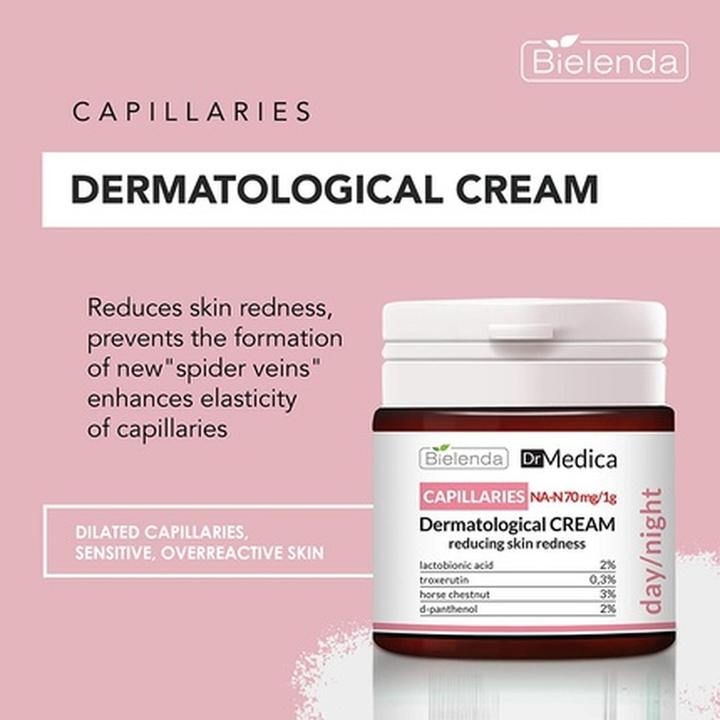 Nährwerte und Zutaten Bielenda Dr Medica Capillaries (Körpercreme, 50 ml)