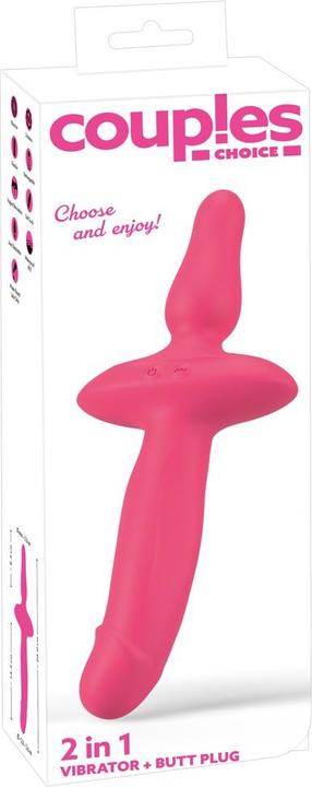 Couples Choice Vibromasseur 2en1 + Butt Plug